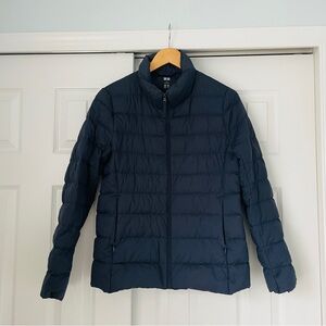 UNIQLO Ultra Light Down Navy Puffer Jacket | Size Medium